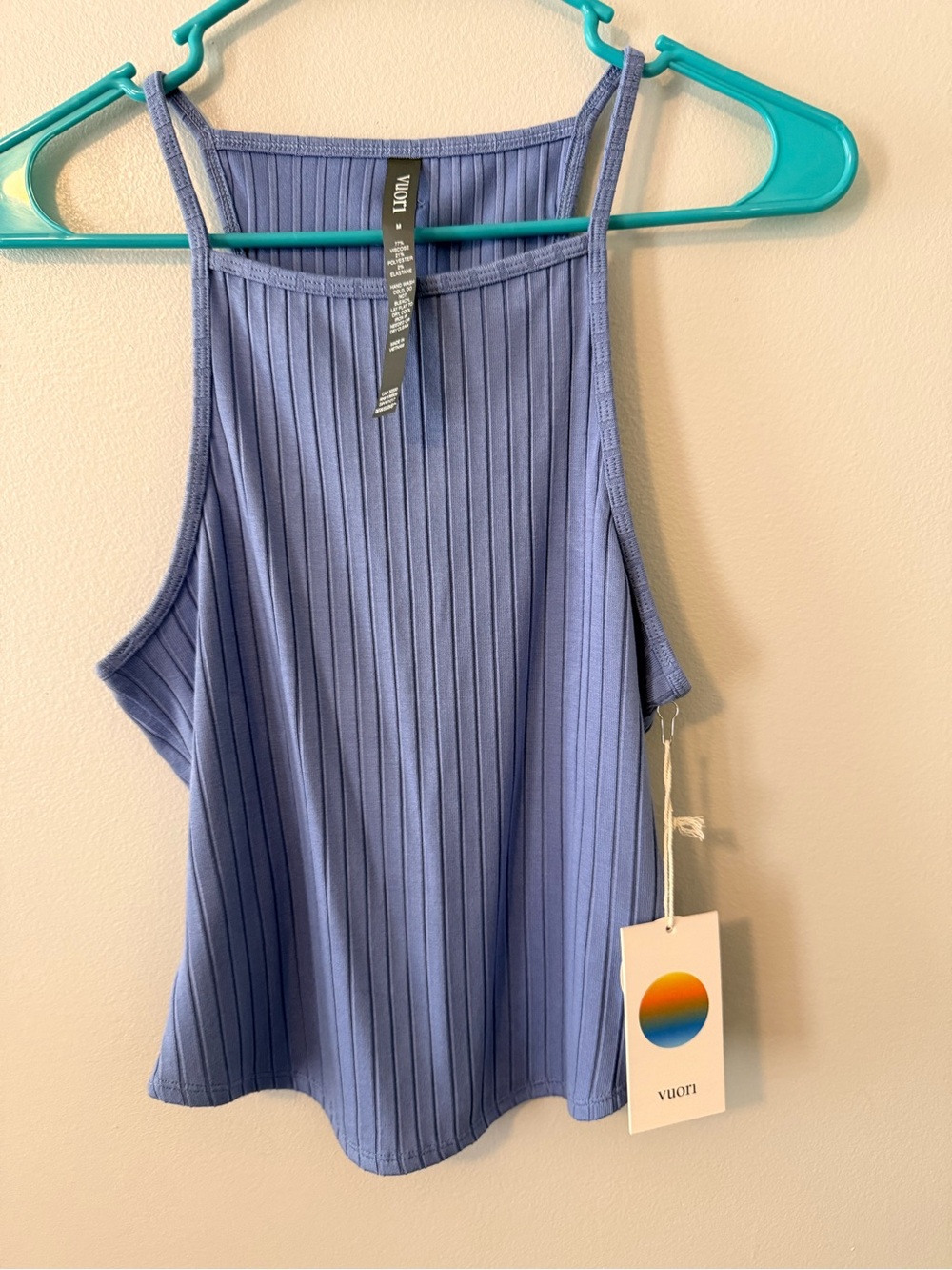 NWT Vuori Ribbed Tank Top in Periwinkle
